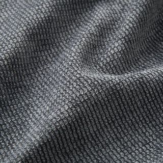Tissu de revêtement velours côtelé vagues – gris foncé, 
