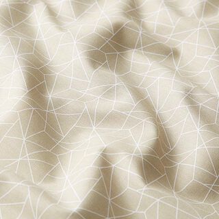 Tissu en coton Popeline Graphique – beige, 