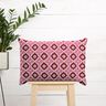 Tissu de décoration Canvas Aspect broderie – rouge bordeaux/rose vif,  thumbnail number 6