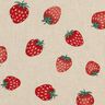 Tissu de décoration Semi-panama Petites fraises – rouge/nature,  thumbnail number 5