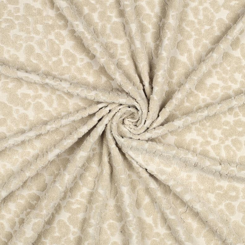 Tissu éponge Stretch Léopard – sable, image number 3