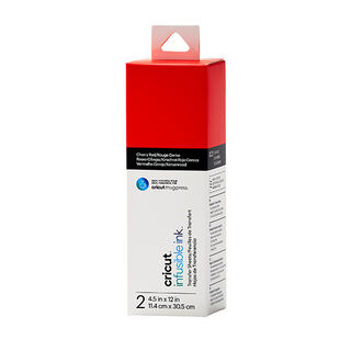 Feuilles de transfert Cricut Joy Infusible Ink  - 2 feuilles [ 11,4 x 30,5 cm ] – rouge, 