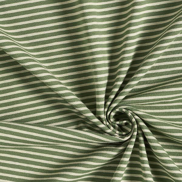 Jersey de coton Fines rayures – roseau/pin,  image number 3