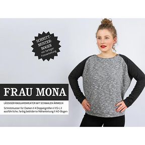 Sweat raglan à manches ajustées FRAU MONA | Patron prêt à découper | XS-L, 