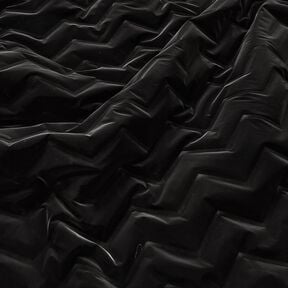Tissu matelassé Tissu peau de pêche à chevrons | Katia Fabrics – noir, 