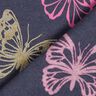 Jersey coton Papillons scintillants – bleu noir,  thumbnail number 6