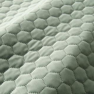 Tissu de revêtement velours matelassé nid d'abeille – roseau, 