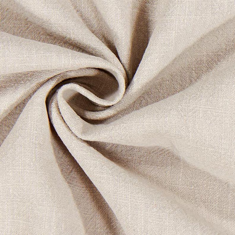 Tissu de lin prélavé – beige clair,  image number 2