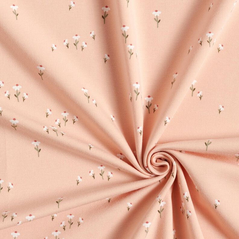 Jersey coton Prairie de marguerites – rosé, image number 3