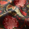 Tissu viscose Fleurs motif cachemire – anthracite/rouge feu,  thumbnail number 2
