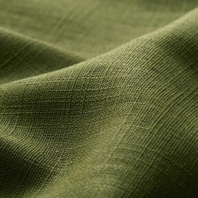 Tissu de lin en ramie mélangée medium – olive foncé, 