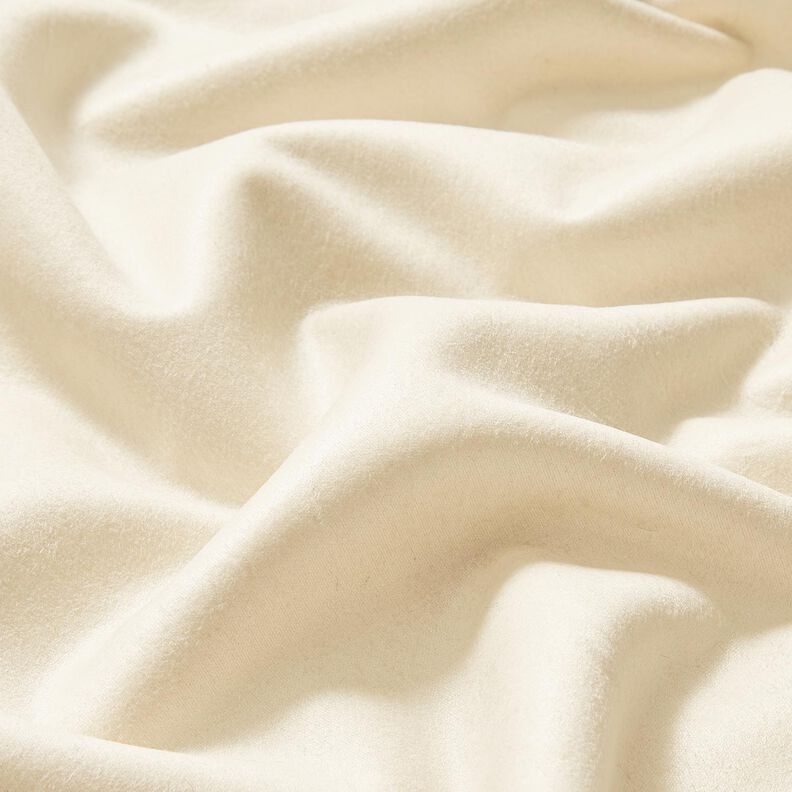 Tissu en velours avec envers fausse fourrure – crème,  image number 3