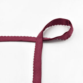 Biais élastique dentelle [20 mm] – rouge bordeaux, 