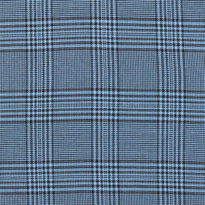 Tissu viscose Prince-de-galles – bleu, 