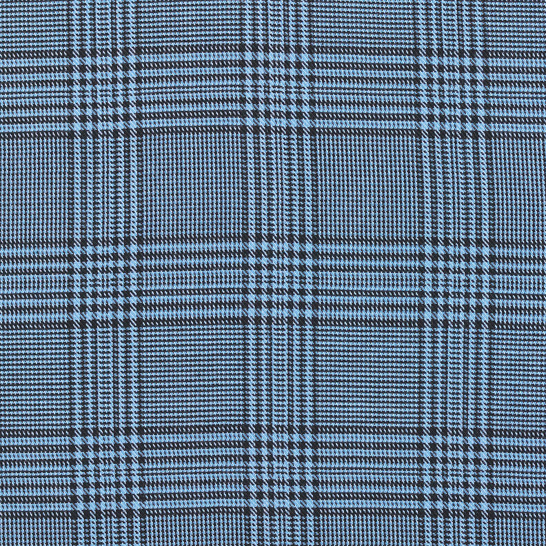 Tissu viscose Prince-de-galles – bleu,  image number 1