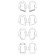 Haut|Tunique - Grande taille, Butterick 6263|52 -,  thumbnail number 6