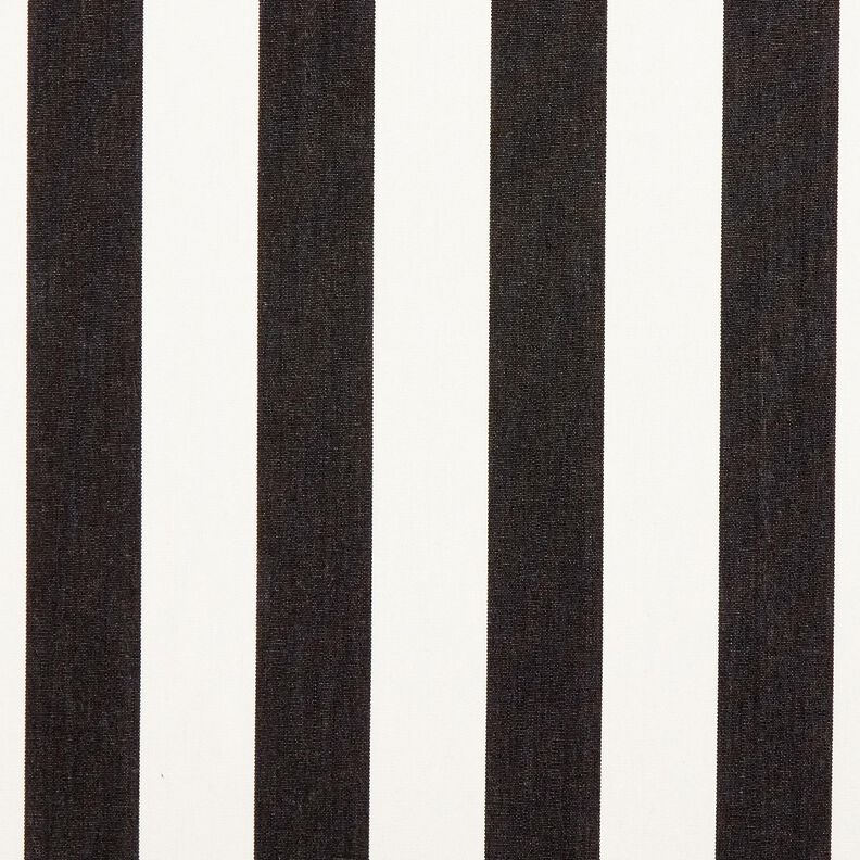 Tissu d’extérieur Canvas Blockstreifen – noir/ivoire,  image number 1