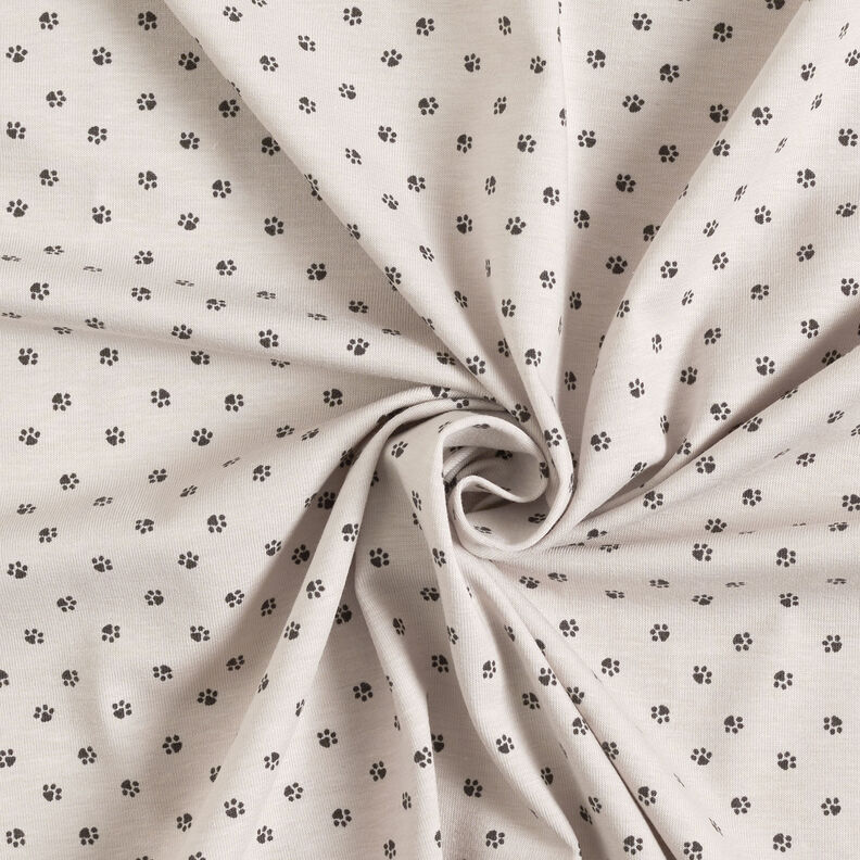 Jersey coton Empreintes de pattes – gris brume,  image number 3