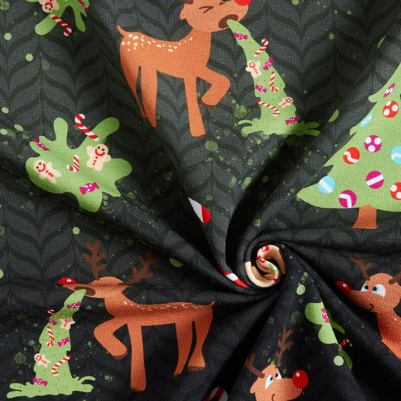 French Terry Trop mignon ! | Glitzerpüppi – vert pomme/cuivre,  image number 3