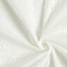 Dentelle brodée Grandes vrilles de fleurs – blanc,  thumbnail number 3