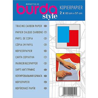Burda Papier à copier bleu et rouge, 