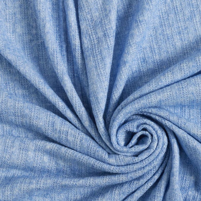 Tissu en maille mélangé Motif torsadé – jean bleu clair,  image number 3