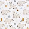 Popeline coton Ours polaires Impression numérique – blanc,  thumbnail number 1