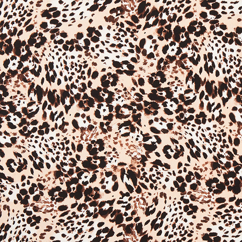 Tissu en viscose Motif léopard – rosé,  image number 1
