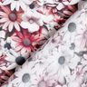 Tissu viscose Mer de marguerites – blanc/pourpre,  thumbnail number 4