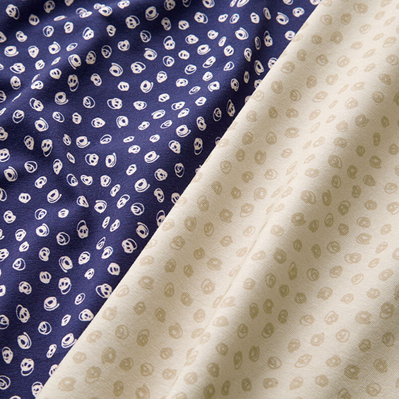 Jersey de coton Petits cercles – indigo, image number 5