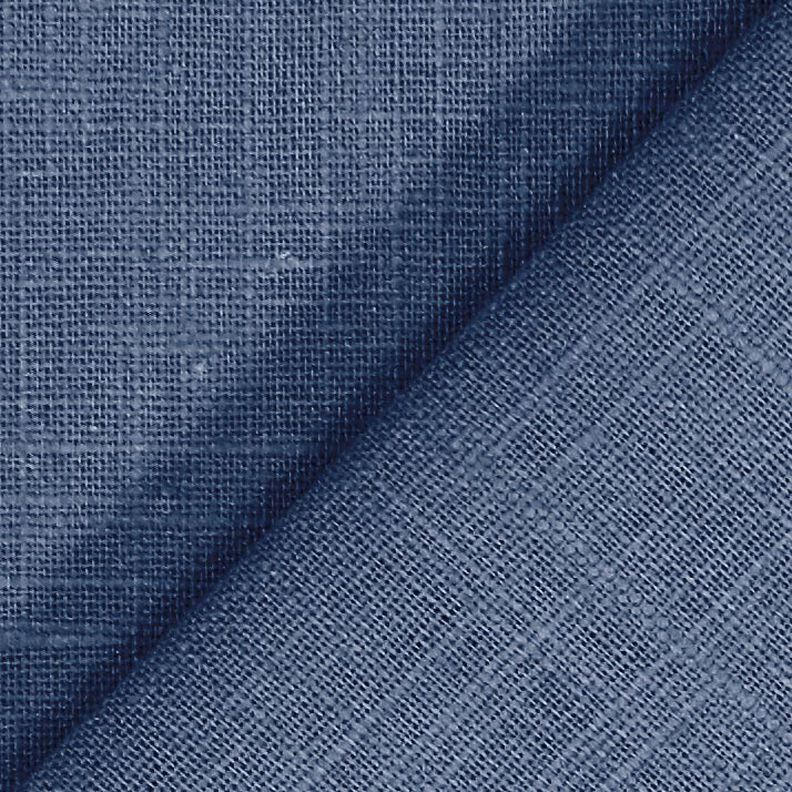 Tissu de lin en ramie mélangée medium – gris bleu,  image number 3