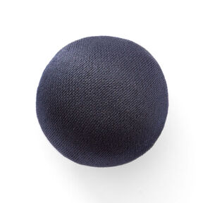 Bouton recouvert, Satin Duchesse – bleu nuit, 