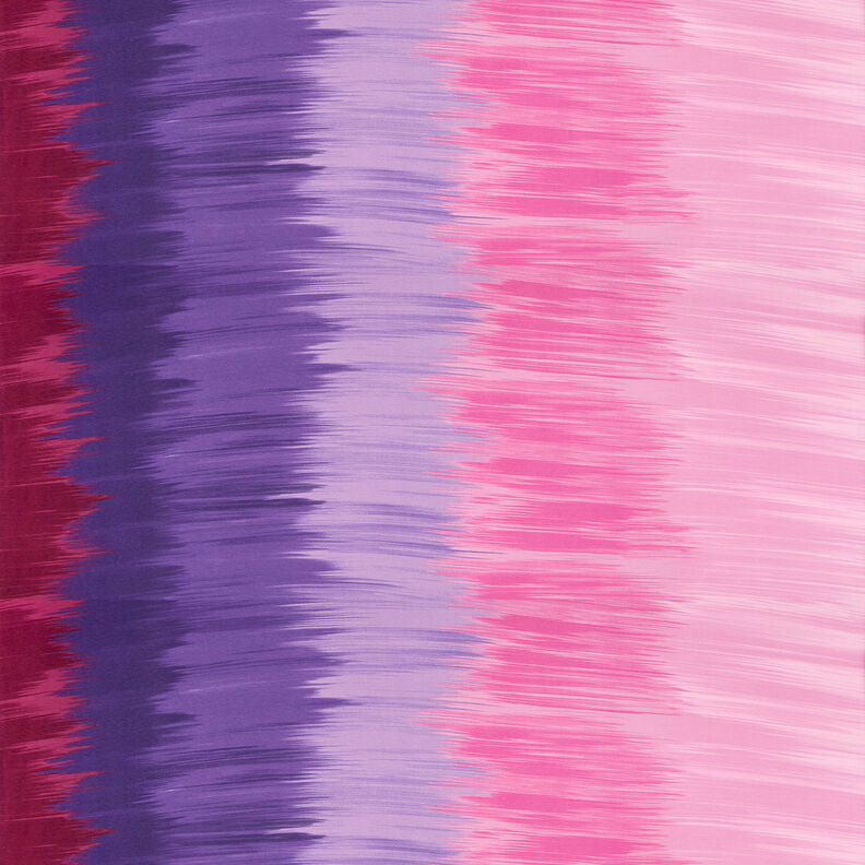 Jersey viscose Rayures horizontales en dégradé de couleurs – aubergine/mauve,  image number 1