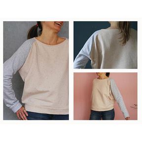 Sweat raglan à manches ajustées FRAU MONA | Patron prêt à découper | XS-L, 