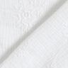 Tissu double gaze de coton Vrille florale ton sur ton – blanc,  thumbnail number 4