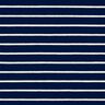 Jersey éponge rayures – bleu nuit/ivoire,  thumbnail number 1