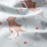 Popeline coton Ours et oie en promenade – argent/marron clair,  thumbnail number 2