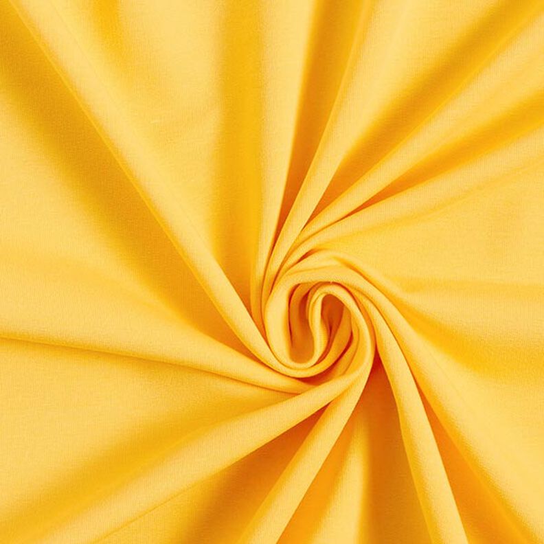 French Terry léger uni – jaune soleil, image number 1
