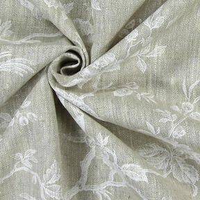 Lin de décoration Oiseaux – blanc, 