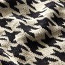 Tissu tricoté pied-de-poule – beige clair/noir,  thumbnail number 2