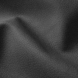 Tissu de revêtement Similicuir finement structuré – noir, 