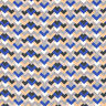 Satin léger Motif rétro – indigo/beige,  thumbnail number 1