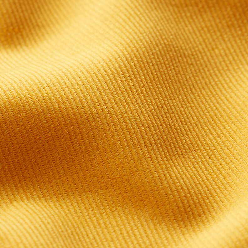 Velours milleraies Uni – jaune curry,  image number 3