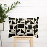 Tissu de décoration Jacquard Texture abstraite – noir/écru,  thumbnail number 7
