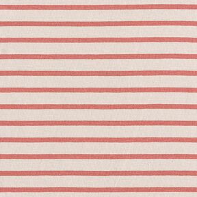 Jersey de coton Rayures fines et larges – anémone/terre cuite, 