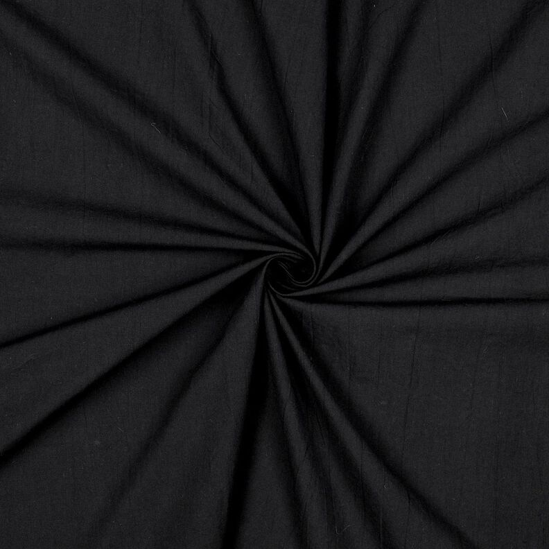 Tissu en coton Crinkle prélavé – noir, image number 1