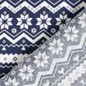 Tissu en coton Popeline Motif norvégien – bleu nuit,  thumbnail number 4
