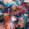 Satin de coton Mer de fleurs impression numérique – sapin bleu/saumon,  thumbnail number 2