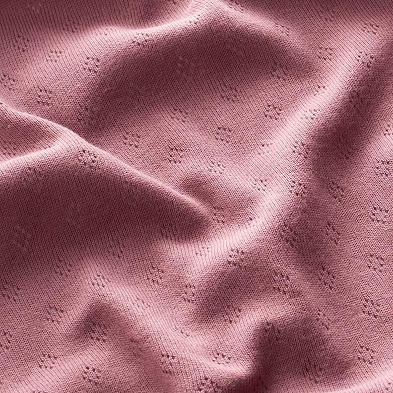 Jersey finement tricoté à motif ajouré – violet pastel,  image number 2