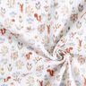 Tissu double gaze de coton Écureuil et souris – blanc,  thumbnail number 3